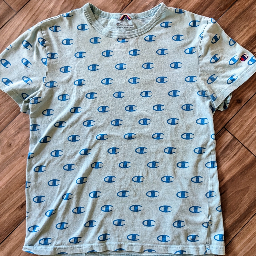 Champion Blue Logo T-Shirt